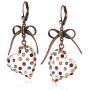 Betsey Johnson Multi Lucite Heart Drop Earrings