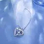 Van Chloe Heart Cross Necklace for Women 925 Sterling Silver Necklace Cubic Zirconia Diamond Pendant White Gold Plated Valentines Day Mothers Day Jewelry Gift for Women Girls Van Chloe Heart Cross Necklace for Women 925 Sterling Silver Necklace Cubic Zirconia Diamond Pendant White Gold Plated Valentines Day Mothers Day Jewelry Gift for Women Girls