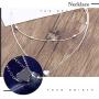 Bmirth Boho Layered Choker Necklace Heart Pendant Necklaces Simple Beads Short Necklace Chain Jewelry for Women and Girls (Silver)
