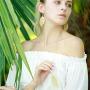 AUDREY RYAN Natural Leaf Pendant Necklace (30'' Long Chain) or Natural Leaf Earrings