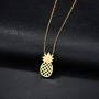 Zealmer Women 16K Gold Plated Pineapple Pendant Necklace