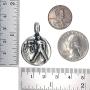 Jewelry Astrology Zodiac sign Libra Scales (Sep 23-Oct 22) Amulet Charm Medallion Silver pewter pendant necklace w Silver Ball Chain