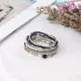 Finrezio 4 Sets Bohemian Beaded Bracelets for Women Multilayer Stretch Stackable Bracelet Set Multicolor Jewelry