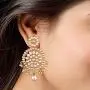 Aheli Ethnic Faux Kundan Drop Pearl Beads Dangle Earrings Maang Tikka Set Bollyood Wedding Party Fashion Jewelry for Women