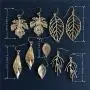 DAMLENG 5 Pairs Lightweight Handmade Long Bohemian Gold Hollow Leaf Dangle Drop Hook Earrings Set for Women Girls Gifts Lightweight Statement Jewelry DAMLENG 5 Pairs Lightweight Handmade Long Bohemian Gold Hollow Leaf Dangle Drop Hook Earrings Set for Women Girls Gifts Lightweight Statement Jewelry