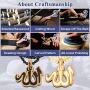 FaithHeart Muslim Allah Necklace Wooden Bead Chain Pendant Jewelry for Women Mens Moslem Necklaces Charms Decoration