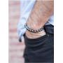 Believe London Hematite Magnetic Therapy Bracelet with Jewelry Bag & Meaning Card | Strong Elastic | Precious Natural Stones Healing