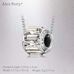 Alex Perry Christmas Jewelry Gifts Necklace for Women, ✦Rotating Elf✦ Bead Pendant Necklace 925 Sterling Silver Chain, with Crystals from Austria Gifts for Women Ladies Girls