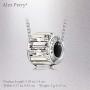Alex Perry Christmas Jewelry Gifts Necklace for Women, ✦Rotating Elf✦ Bead Pendant Necklace 925 Sterling Silver Chain, with Crystals from Austria Gifts for Women Ladies Girls