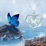 Waysles Butterfly Necklaces for Women, Butterfly Crystal Opal Necklace with Premium Birthstone, Silver-Tone, 18”+2” Chain Waysles Butterfly Necklaces for Women, Butterfly Crystal Opal Necklace with Premium Birthstone, Silver-Tone, 18”+2” Chain