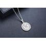 PJ Jewelry Unisex Wealth Fortune Amulet Pendant Stainless Steel Secret Seal of Solomon Protection Talisman Necklace