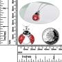 POPLYKE Ladybug/Penguin/Owl/Wolf/Butterfly Jewelry Gifts Sterling Silver Cute Ladybug/Penguin/Owl Locket Necklace That Holds Pictures for Women Girls