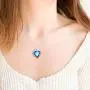 IEFRICH Gifts for Women Girls, Cubic Zirconia Crystal Love Heart Pendant Necklace Gifts for Women Girls Birthday Mothers Day Valentines IEFRICH Gifts for Women Girls, Cubic Zirconia Crystal Love Heart Pendant Necklace Gifts for Women Girls Birthday Mothers Day Valentines