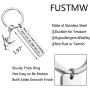 FUSTMW I Love You Hand Sign Language Charm Keychain ASL Jewelry Deaf Awareness Gifts There is a Crack in Everything That is How The Light gets in Language Interpreter Gift