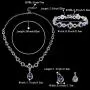 BriLove Womens Wedding Bridal Crystal Infinity Figure 8 Teardrop Y-Necklace Bracelet Earrings Set BriLove Womens Wedding Bridal Crystal Infinity Figure 8 Teardrop Y-Necklace Bracelet Earrings Set