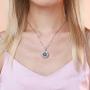 Odinstone Lotus Flower Necklace S925 Sterling Silver Yoga Pendant Fine Jewelry Gift for Women(with Gift Box)