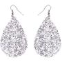 KaFu 4 Pairs Faux Leather Bohemia Earrings for Women Declaration Handmade Lightweight Petal Teardrop Dangle Leather Earring set,suitable for ladies and girls
