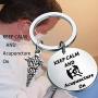 UJIMS Acupuncturist Gift Acupuncture Keychain Keep Calm Acupuncture On Keychain Gift for Acupuncture Graduation TCM Jewelry for Acupuncture Lover