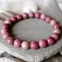 The Love Source Bracelet - Rhodochrosite Bracelet - Heart Chakra Bracelet - For Unconditional Love - Boosts Self-Confidence and Creativity - Love Bracelet - Stone Bracelet