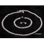 JYX Pearl White Freshwater Pearl Necklace Bracelet and Earrings Set Pearl Jewellery Set AA + 5-6mm JYX Pearl White Freshwater Pearl Necklace Bracelet and Earrings Set Pearl Jewellery Set AA + 5-6mm