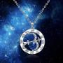 Sagittarius Necklace Zodiac Sign Horoscope Gifts Constellation Birthstone Pendant Necklaces Jewelry 925 Sterling Silver for Women Girls White Gold Plated