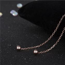 S.Leaf Gold Earrings for Women Threader Earrings Sterling Silver Chain Tassel Earrings