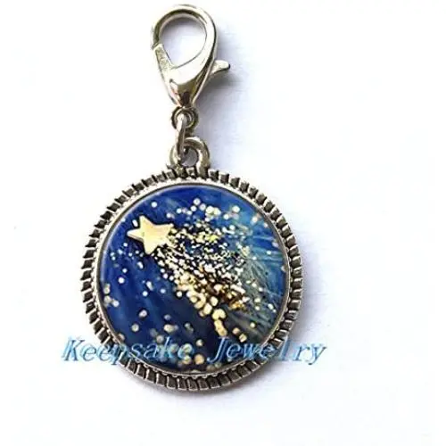 Shooting Star Zipper Pull, Perfect for Necklaces, Bracelets, Keychain and Earrings Charm Planner Charm Shooting Star Handmade Jewelry Shooting Star Zipper Pull, Perfect for Necklaces, Bracelets, Keychain and Earrings Charm Planner Charm Shooting Star Handmade Jewelry