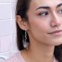 OMC Jewelry 10K Gold/Rhodium Plated Threader Dangle Earrings