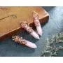Top Plaza Flower Wrapped Necklace Natural Healing Crystal Stone Point Pendant Necklaces Top Plaza Flower Wrapped Necklace Natural Healing Crystal Stone Point Pendant Necklaces