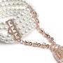 Metme 1920s Gatsby Accessories Imitation Pearls Rhinestone Bracelet Adjustable Ring Set