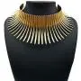 Mrotrida Womens Big African Necklace Indian Style Bending Alloy Big Thorn Statement Collar Choker
