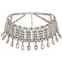 Victray Crystal Necklace Tassel Choker Neck Chain Rhinestone Necklaces Fashion Jewelry Accessory for Women and Girls