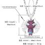 KMASAL Jewelry Iced Out Personality Fashion Spider Pendant 18K Gold Plated Bling CZ Simulated Diamond Hip Hop Necklace for Men Women