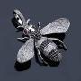 Iced Out Full Cubic Zircon Animal Bee Pendant Necklace Gold Silver Color Charm Hip Hop Jewelry Gifts for Men Women
