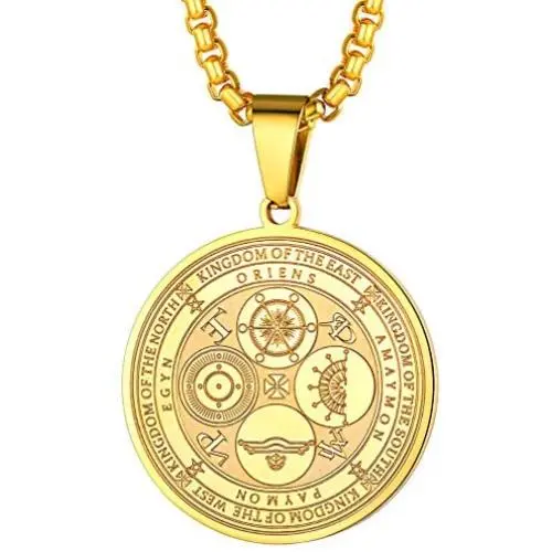 FaithHeart Archangels Sigil Talisman Necklace, Stainelss Steel The Sigil of Michael/Gabriel/Raphael/CAMAEL/ZADKIEL/ANAEL/CASSIEL Amulet Medal Pendant Jewelry for Women Men, Personalized Custom FaithHeart Archangels Sigil Talisman Necklace, Stainelss Steel The Sigil of Michael/Gabriel/Raphael/CAMAEL/ZADKIEL/ANAEL/CASSIEL Amulet Medal Pendant Jewelry for Women Men, Personalized Custom