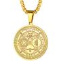 FaithHeart Archangels Sigil Talisman Necklace, Stainelss Steel The Sigil of Michael/Gabriel/Raphael/CAMAEL/ZADKIEL/ANAEL/CASSIEL Amulet Medal Pendant Jewelry for Women Men, Personalized Custom