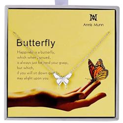 Annis Munn Butterfly Bracelets for Women 925 Sterling Silver Bracelets for Teen Girls for Mom Women Jewelry