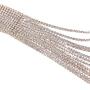Humble Chic Layered Statement Necklace - Multi-Chain Waterfall Simulated Diamond Long Multistrand Chains Bib for Women - Sparkling CZ Crystal Rhinestone Jewels