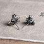 925 Sterling Silver Frog Stud Earrings Birthday Gifts for Women Girls Vintage Cute Animal Stud Earring Party Jewelry