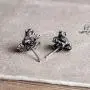 925 Sterling Silver Frog Stud Earrings Birthday Gifts for Women Girls Vintage Cute Animal Stud Earring Party Jewelry 925 Sterling Silver Frog Stud Earrings Birthday Gifts for Women Girls Vintage Cute Animal Stud Earring Party Jewelry