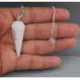 Amazing Gemstone Crystal Pendulum for Divination - Dowsing Pendulum Necklace with Chakra Chain and Crystal Ball for Reiki Healing and Crystal Grid Meditation