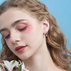 Dainty Mermaid Hoop Dangle Earrings for Women Girls S925 Sterling Silver Cubic Zirconia Fish Tail Drop Dangling Bead Wreath Circle Ring Stud Hypoallergenic Ear Piercing Sea Ocean Jewelry