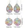 ZRosse 2 Pairs Bohemia Ethnic Colorful Hollow Round Leaf Dangle Drop Earrings Boho Fashion Psychedelic Colorful Hollow Ethnic Jewelry for Women and Girls ZRosse 2 Pairs Bohemia Ethnic Colorful Hollow Round Leaf Dangle Drop Earrings Boho Fashion Psychedelic Colorful Hollow Ethnic Jewelry for Women and Girls