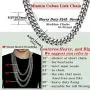 ROWIN&CO Large Heavy Men Silver 316L Stainless Steel Miami Cuban Link Chain Curb Necklace Hip hop Jewelry Choker Chain, 15mm Width/ 18-35 inch Lengths, Great Gifts to Families and Friends, (with Gift Box) ROWIN&CO Large Heavy Men Silver 316L Stainless Steel Miami Cuban Link Chain Curb Necklace Hip hop Jewelry Choker Chain, 15mm Width/ 18-35 inch Lengths, Great Gifts to Families and Friends, (with Gift Box)