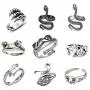 9 Pcs Vintage Frog Open Rings Set Knuckle Stacking Ring Snake Cat Animal Ring Boho Hug Finger Rings for Women Men Girls 9 Pcs Vintage Frog Open Rings Set Knuckle Stacking Ring Snake Cat Animal Ring Boho Hug Finger Rings for Women Men Girls