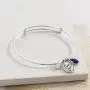 Silpada Carpe Diem Natural Lapis Adjustable Bangle Bracelet with Crystals in Sterling Silver, 7.75'' Silpada Carpe Diem Natural Lapis Adjustable Bangle Bracelet with Crystals in Sterling Silver, 7.75''