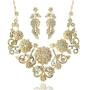 LAN PALACE 2019 Big Flower Necklace and Earrings for Party and Wedding Jewelry Sets