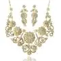 LAN PALACE 2019 Big Flower Necklace and Earrings for Party and Wedding Jewelry Sets