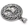 Gungneer Tree of Life Necklace Pendant Stainless Steel Protection Lucky Talisman Celtic Jewelry for Men Women