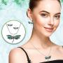 Lola Bella Gifts Abalone Dragonfly Necklace and Earrings Set with Gift Box
